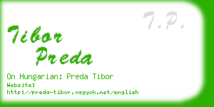 tibor preda business card